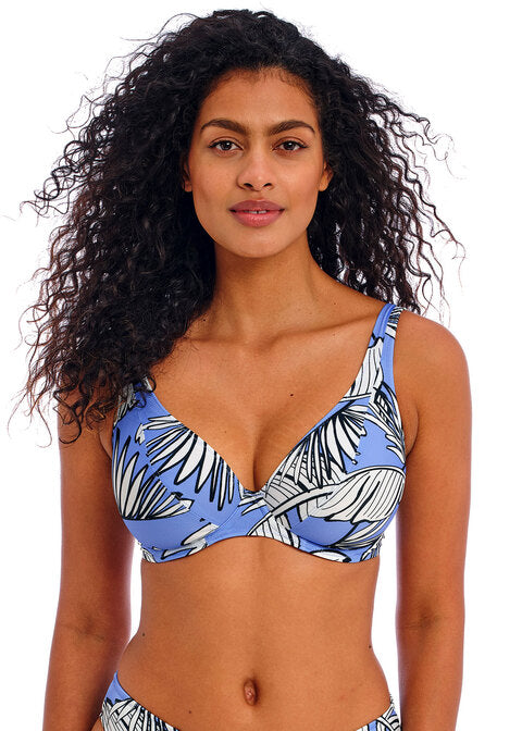 Mali Beach Cornflower UW High Apex Bikini Top