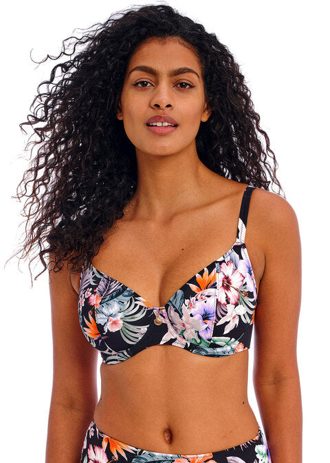 Kamala Bay Midnight UW Plunge Bikini Top