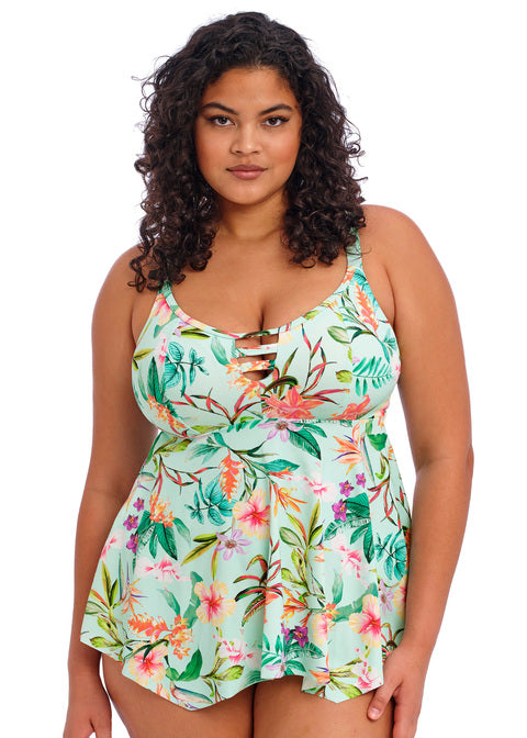 Sunshine Cove Aqua Non Wired Moulded Tankini Top