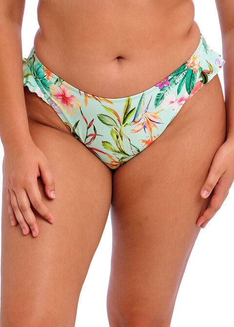 Sunshine Cove Aqua High Leg Bikini Brief