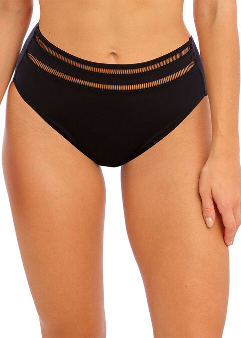 East Hampton Black High Wist Bikini Brief