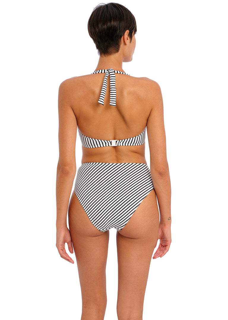 Jewel Cove Slip a Vita Alta Stripe Black and White