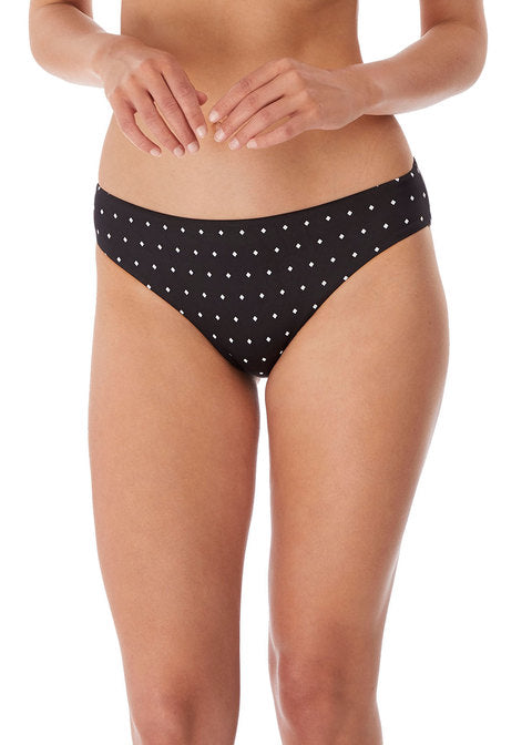 Jewel Cove Slip a Vita Midi Black Pois